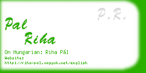 pal riha business card